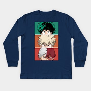 Boku no hero academia Kids Long Sleeve T-Shirt